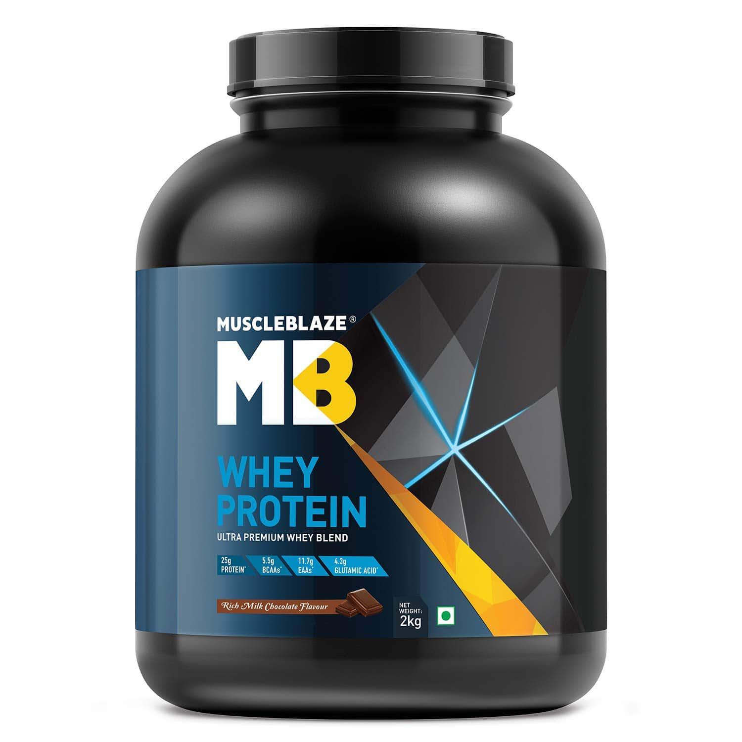 MuscleBlaze Whey protein powder 2.2 lb Chocolate