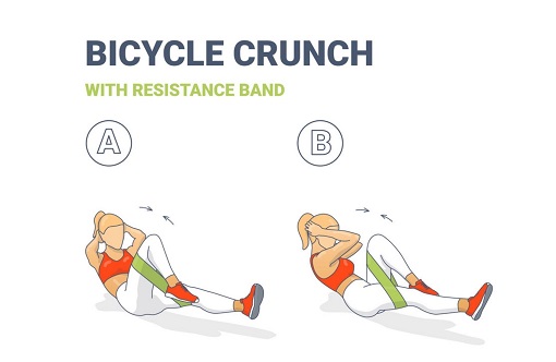 9Best Resistance band exercises for belly fat