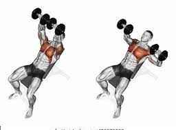 Incline dumble-press Tips to reduce male chest fat by yoga and exercise