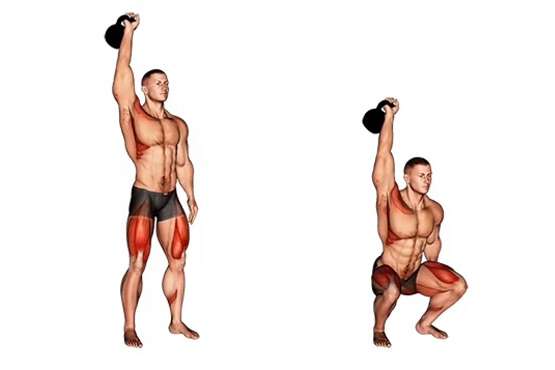 The best exercises with kettlebells