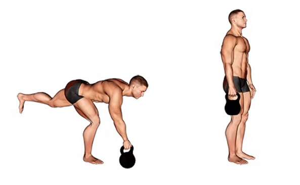 The best exercises with kettlebells